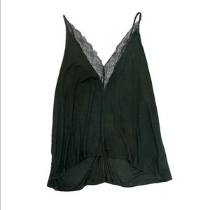 American Eagle Dark Green Spaghetti Strap Tank